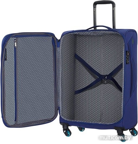 Чемодан-спиннер American Tourister Eco Wanderer Navy 67 см