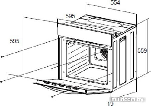 Электрический духовой шкаф MAUNFELD EOEC.566TW