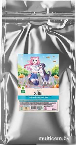 Сухой корм для собак Zillii Small Breed Sensitive Digestion белая рыба с лососем 15 кг