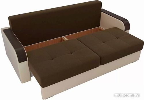 Диван Лига диванов Мейсон 102144 (коричневый/бежевый/серый)
