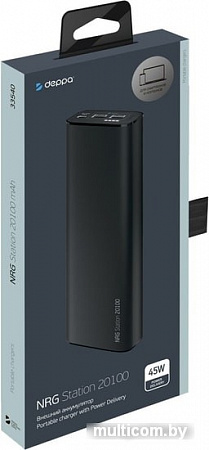 Портативное зарядное устройство Deppa NRG Station 20100 mAh