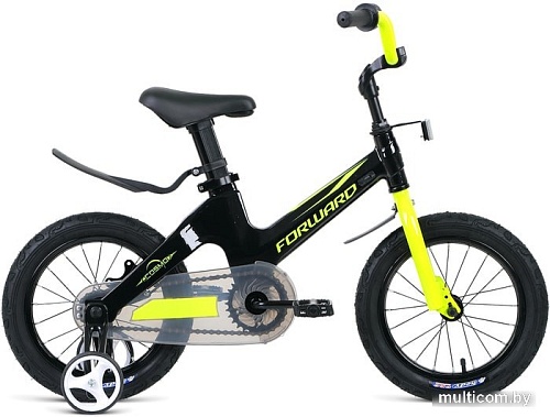 Детский велосипед Forward Cosmo 14 2021 (черный/желтый)