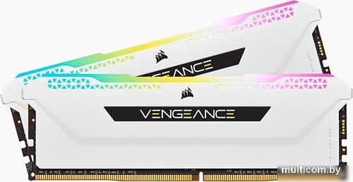 Оперативная память Corsair Vengeance RGB PRO SL 2x8ГБ DDR4 3600 МГц CMH16GX4M2D3600C18W