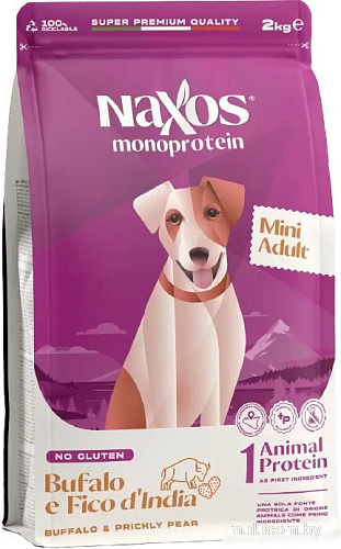 Сухой корм для собак Adragna Naxos Mini Adult Буйвол с Опунцией 2 кг