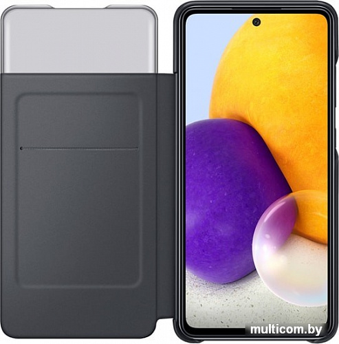 Чехол Samsung S View Wallet Cover для Samsung Galaxy A72 (черный)