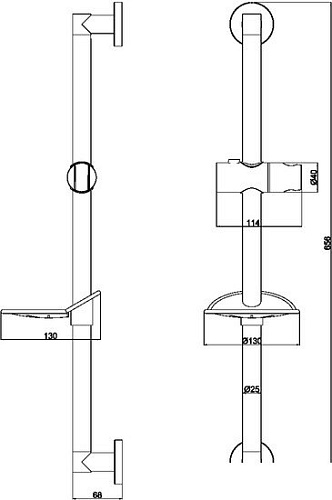 Душевая штанга Maxonor Pure Life PL8005