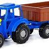 Игрушечный транспорт Полесье Трактор Алтай с прицепом №1 84750 (синий)