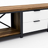 Тумба Hype Mebel Хельга 120x40 (черный-дуб галифакс олово)
