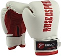 Тренировочные перчатки Rusco Sport 4 oz (белый/красный)