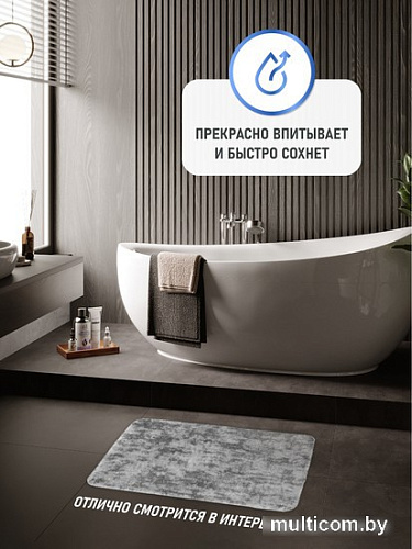 Коврик для ванной FORA Solid FOR-PE-SSM60-100