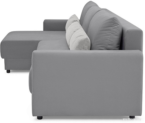 Угловой диван Mio Tesoro Таун 264 1.5ек-1.5ек-1.5пф (1363 серый)