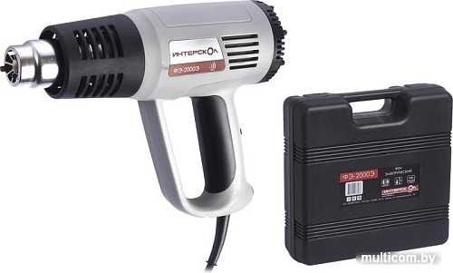 Промышленный фен Интерскол ФЭ-2000Э (с кейсом)