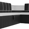 Угловой диван Mebelico Тефида 107535 (правый, белый/черный)
