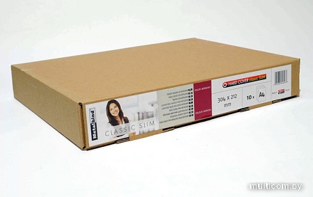 Картонная обложка для переплета OPUS Classic Slim A4 304x212 мм OHCSLIM304X212B10 (10 шт, синий)