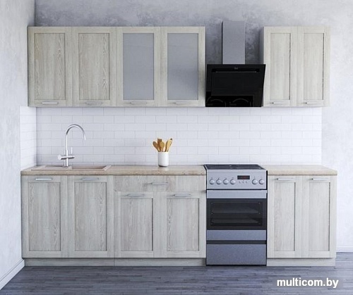 Кухня Хоум Лайн Грация 2200 (сосна касцина/сосна касцина)