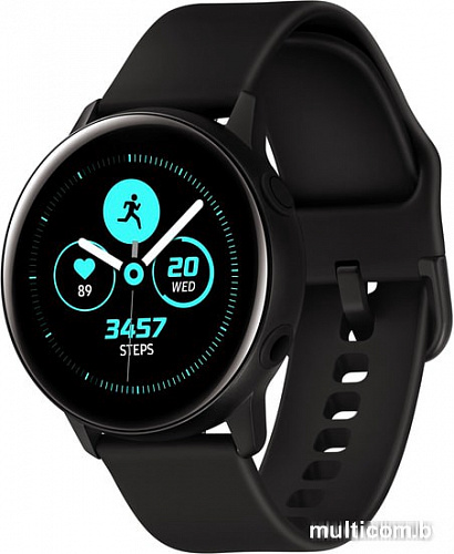 Умные часы Samsung Galaxy Watch Active (черный сатин)