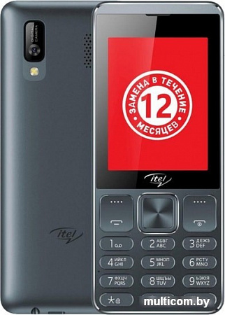 Мобильный телефон Itel IT6320 (серый)