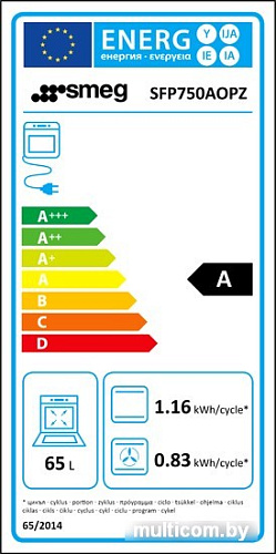 Электрический духовой шкаф Smeg SFP750AOPZ