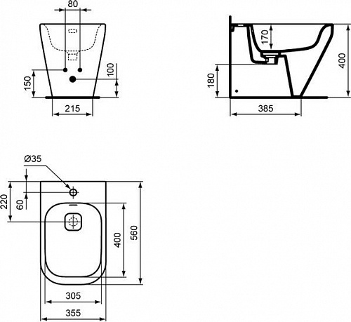 Биде Ideal Standard Tonic II [K523801]