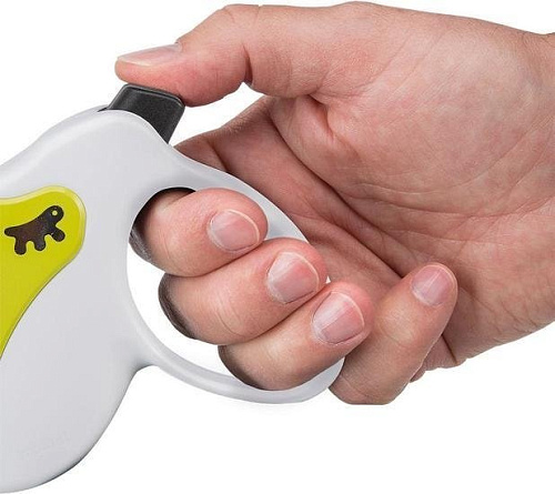 Поводок-рулетка Ferplast Amigo Mini 75700011 (белый/зеленый)