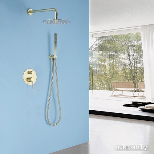 Душевая система Abber Emotion AF8818G (золото матовое)