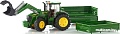 Bruder John Deere 7930 with frontloader and trailer 03055