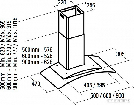Кухонная вытяжка CATA C Glass 600 (02005208)