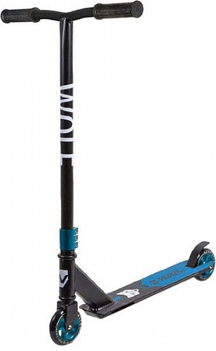 Самокат Novatrack Wolf El 100A.WOLF.BBL20 (синий/черный)