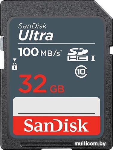 Карта памяти SanDisk Ultra SDHC SDSDUNR-032G-GN3IN 32GB