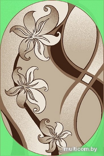 Прикроватный коврик Витебские ковры f1673z7xo 80x150 (коричневый)