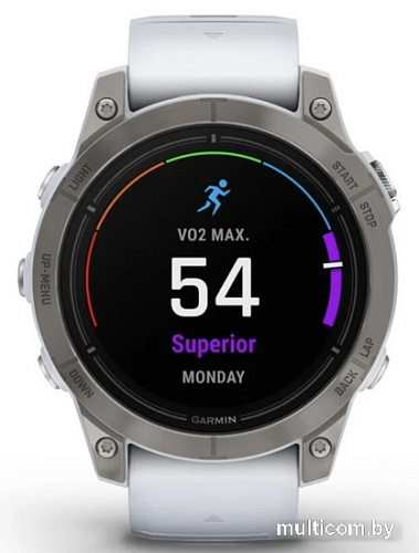 Garmin Epix Pro Gen 2 Sapphire 47 мм (титан/белый камень)