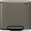 Brabantia Bo Pedal Bin 3 x 11л (платиновый)