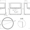 Умывальник Salini Armonia Round Top 03 130413TG (S-Sense, глянцевый)