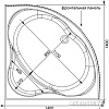 Ванна Aquanet Palau 140x140