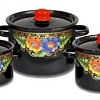 Набор кастрюль СтальЭмаль Вологда 1с112