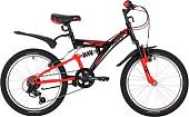 Детский велосипед Novatrack Dart 20 20SS6V.DART.BK20 (черный/красный, 2020)