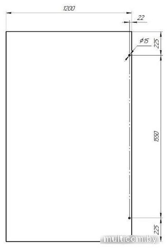 Душевая стенка Radomir Walk-in G1 120x200 1-10-0-0-0-1910 (прозрачное стекло)