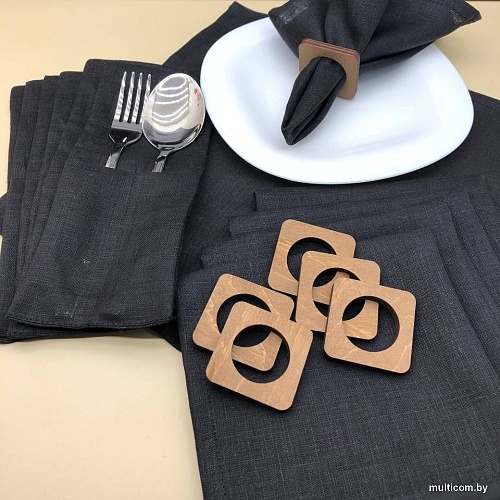 Набор различных предметов ОМурМебель Квадрат (6шт, черный)