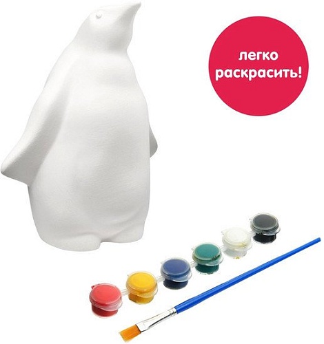 Набор для рисования Раскрась и подари Пингвин IG-1014