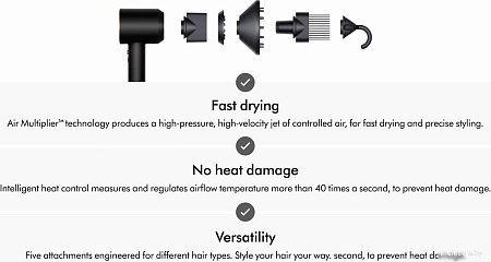 Фен Dyson HD07 Supersonic (черный оникс/золотистый)