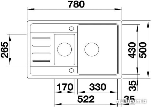 Кухонная мойка Blanco Legra 6S Compact (жасмин) [521305]