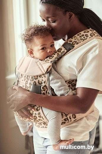 Рюкзак-переноска BabyBjorn One Cotton Mix (beige/leopard)