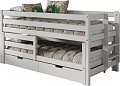 Двухъярусная кровать WoodMoon ВудМун 5 с ящиками ВМ-5Я 90x200