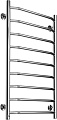 Полотенцесушитель Ростела Трапеция нижнее подключение 1/2" 9 перекладин 40x100 см