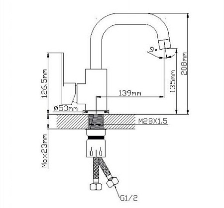Смеситель Wisent WP710-098-5