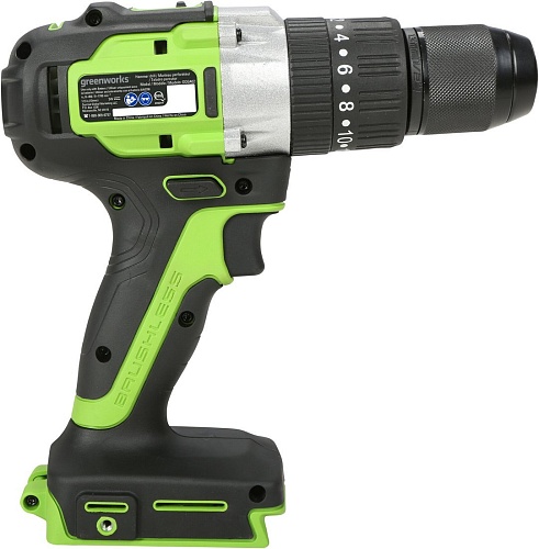 Ударная дрель-шуруповерт Greenworks GD24DD60 3704107CUB (без АКБ)