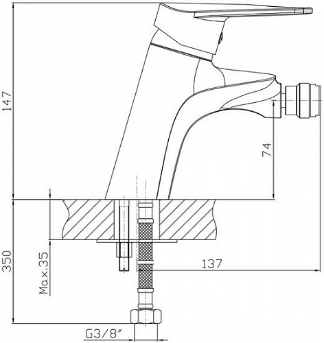 Смеситель Armatura Topaz 4017-015-00