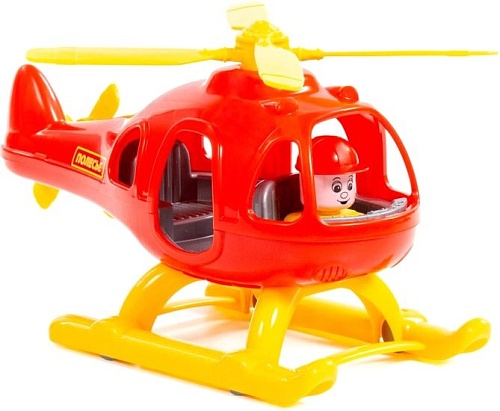 Игрушечный транспорт Полесье Вертолет Шмель 67654 (красный)