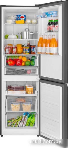 Холодильник Weissgauff WRK 185 Total NoFrost Inverter Black Glass