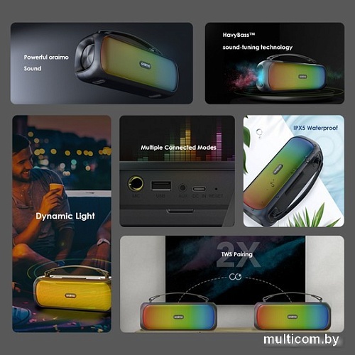 Беспроводная колонка Oraimo Bass Go Boom OBS-75D